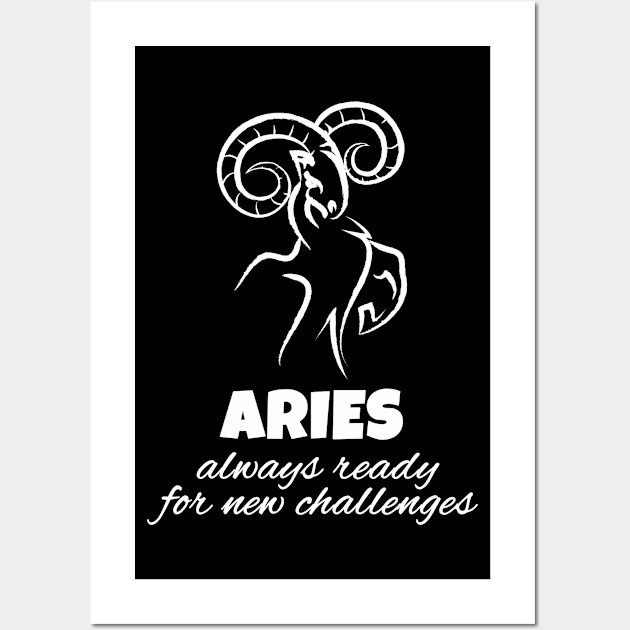 Aries (♈︎) - Always ready for new challenges Wall Art by Moment Of Joy